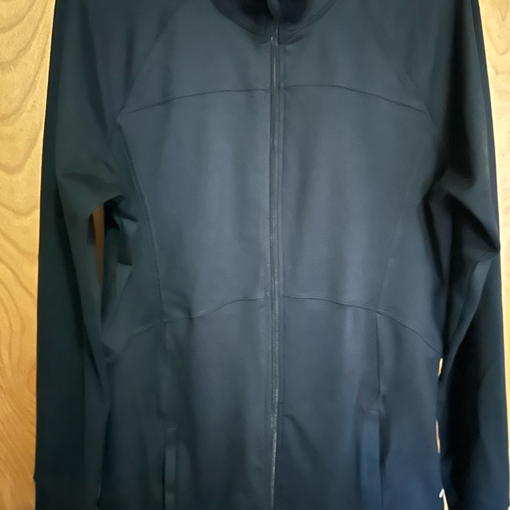 Black Full-Zip Athleisure Jacket